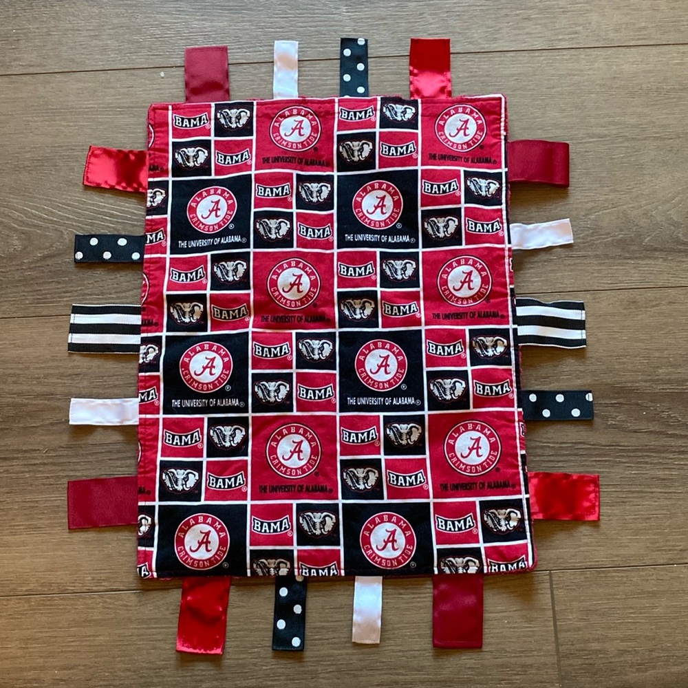 Alabama Crimson Tide Infant Busy Blanket Hand Made